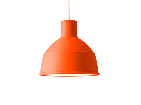 Muuto unfold lampe orange