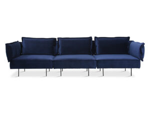 Handvärk Modular Sofa 3 seater Velvet royal blue