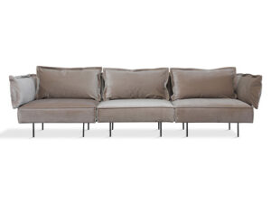 Handvärk Modular Sofa 3 seater Velvet sand