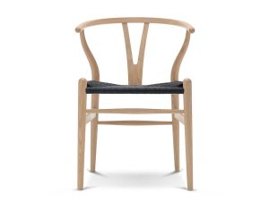 CH24 eg hvidolie med sort flet fra Carl Hansen & Søn