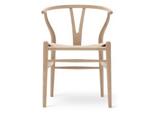 CH24 eg hvidolie med naturfarvet flet fra Carl Hansen & Søn