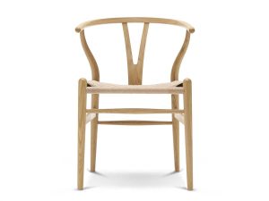 CH24 eg lak med naturfarvet flet fra Carl Hansen & Søn