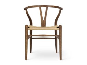 CH24 eg røget med naturfarvet flet fra Carl Hansen & Søn