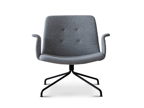 Primum Lounge Chair med armlæn og hallingdal stof