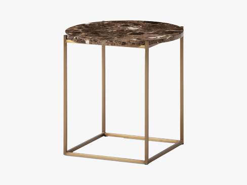 Circle Occational table brown