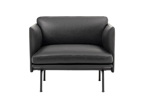 Outline Chair - black refine leather