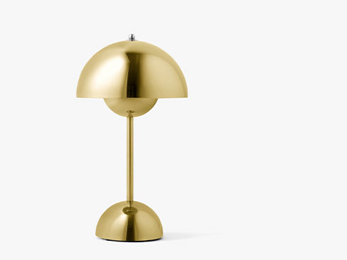 VP9 Flowerpot lampe Brass plated