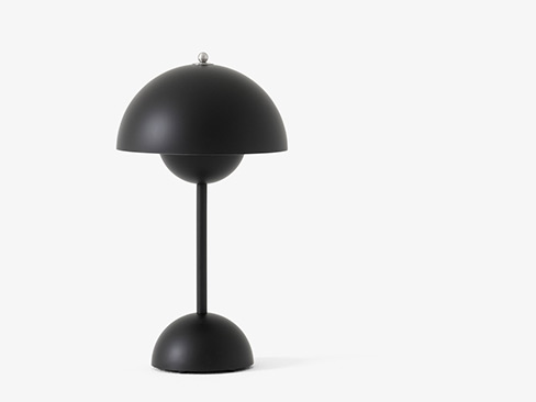 VP9 Flowerpot bordlampe uden ledning i matt black
