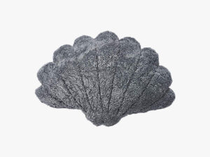 shell cushion large light grey natures collection