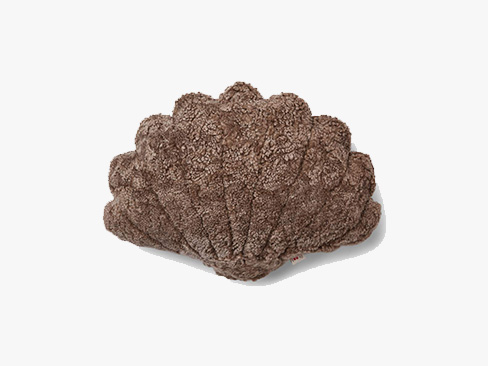 shell cushion large taupe natures collection