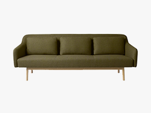 L34 gesja 3. pers sofa grøn front