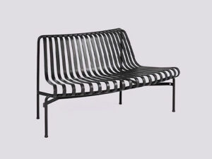 Palissade Park Dining Bench Out - Add On i farven Anthracite