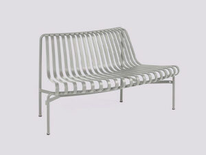 Palissade Park Dining Bench Out - Add On i farven Sky Grey