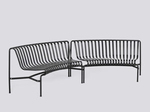 Palissade Park Dining Bench In-In Starter Set - Anthracite fra HAY