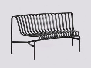 Palissade Park Dining Bench In - Add On i farven Anthracite