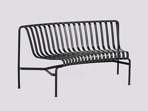 Palissade Park Dining Bench In - Add On i farven Anthracite