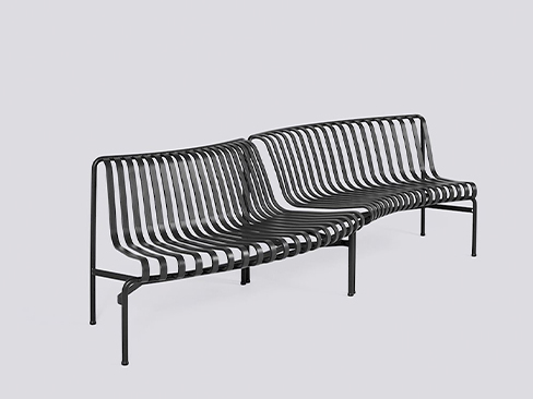 Palissade Park Dining Bench In-Out Starter Set - Anthracite HAY