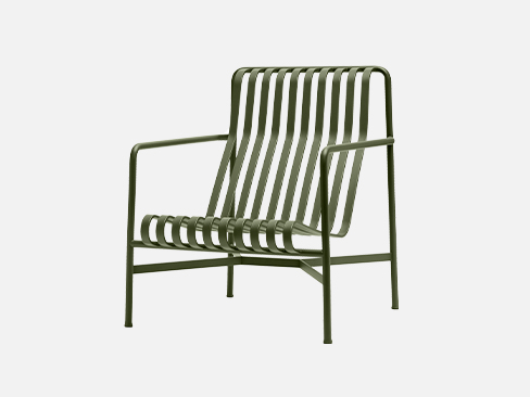 Palissade Lounge Chair High Olive fra HAY