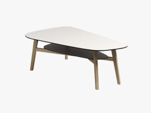 C1 Sofabord Fra Andersen Furniture i Eg Hvidpigmenteret mat lak med Hvid laminat