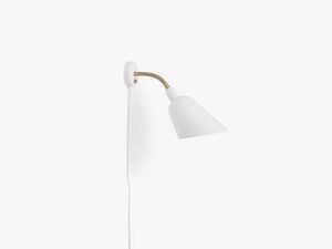 Bellevue AJ9 væglampe fra &Tradition i White and Brass