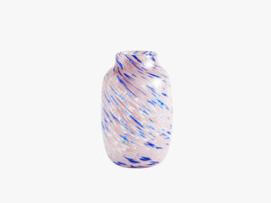 Splash vase round light and blue