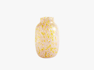 Splash Vase Round Light Pink & Yellow fra HAY
