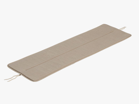Linear Steel seat pad til bænk L:110 i farven beige