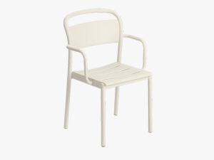 Linear Steel Armchair i farven Off White