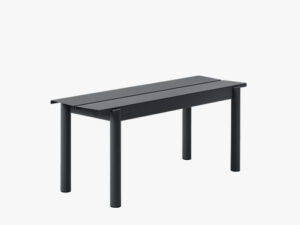 Linear Steel Bench L:110 i farven Black