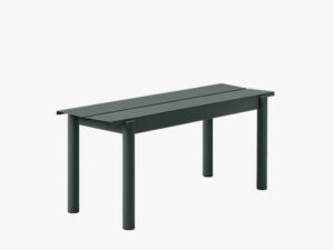 Linear Steel Bench L:110 i farven Dark Green