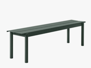Linear Steel Bench L:170 i farven Dark Green