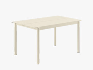 Linear Steel Table L:140 i farven Off White