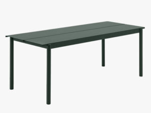 Linear Steel Table L:200 i farven Dark Green