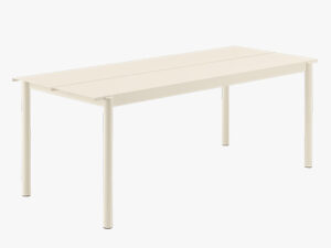 Linear Steel Table L:200 i farven Off White