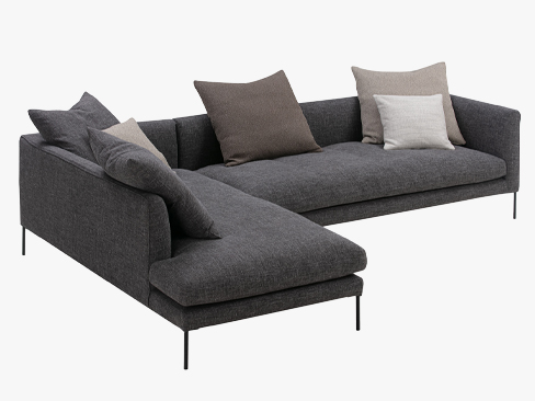 Blade sofa fra Wendelbo i stoffet Sasso col10. Set fra oven