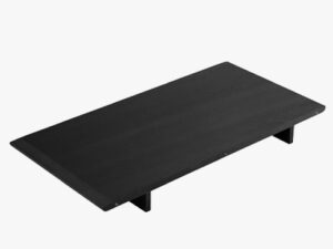 Tillægsplade til C63E Spisebord fra FDB Møbler i sort bøg