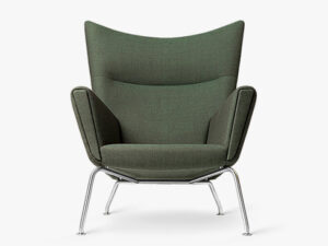 Wing Chair i stoffet Passion 3101, set forfra