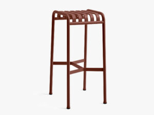 Palissade Bar Stool i farven Iron Red fra HAY