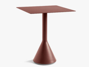 Palissade Cone Table square i farven Iron Red