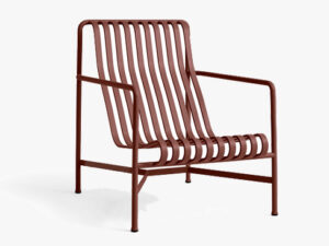 Lounge Chair High fra Palissade-serien i farven Iron Red