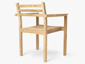 Spisebordsstolen AH502 af Alfred Homann, set fra ryggenf