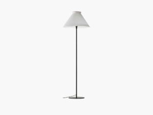Model 334 gulvlampe hvid papirskærm fra Le Klint