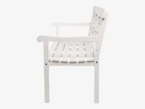 Tisvilde havebænk i hvid fra Noble Denmark