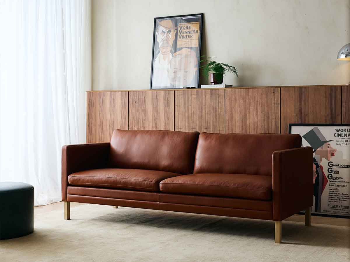 MH276 3 pers. sofa i Elmo Baltique læder 33280